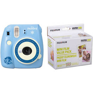 INSTAX Mini 9 Instant Film Camera with Instant Film Kit (Frozen 2, 60 Exposures)