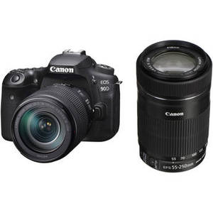 EOS 90D DSLR Camera with 18-135mm and 55-250mm Lenses Kit