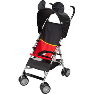Mickey DLX Umbrella Stroller w/ 3D Canopy & Basket