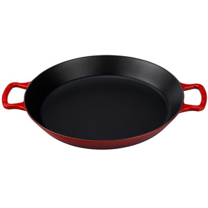 3.25qt Signature Cast Iron Paella Pan Cerise