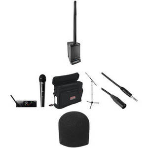 Go Mobile Portable PA Kit with EON One, Wireless Mic, and Accessories