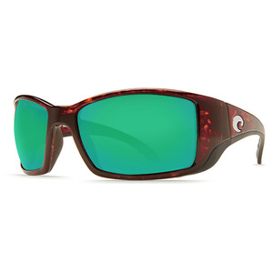Blackfin Tortoise Sunglasses w/ Green 580P Lens