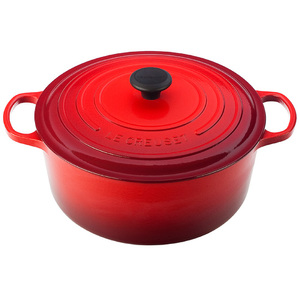 9qt Signature Cast Iron Round Dutch Oven Cerise