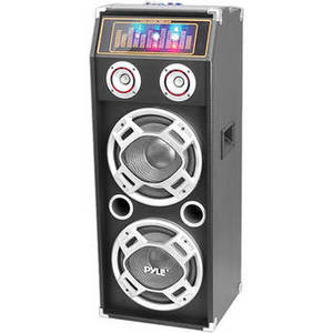 PSUFM1035A Disco Jam 1,000W 2-Way Bluetooth Speaker System with Flashing DJ Lights