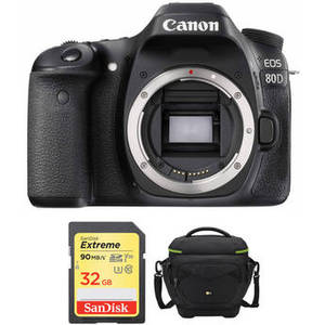 EOS 80D DSLR Camera Body with Accessory Kit