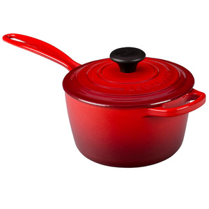 1.75qt Signature Cast Iron Precision Pour Saucepan Cerise