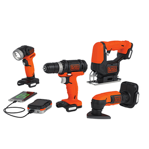 GoPak 4 Tool Kit - Drill/Driver Jig Saw Sander Flashlight