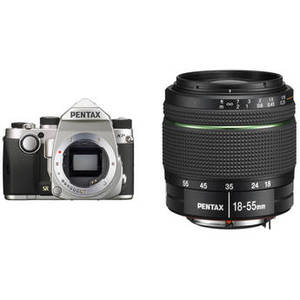 KP DSLR Camera with 18-55mm Lens Kit (Silver)