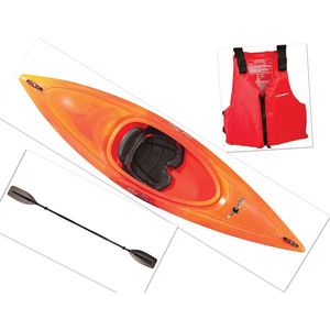 Heron 9 Recreational Kayak & Accessories Package - Sunrise