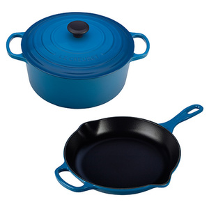 3pc Signature Cast Iron Cookware Set Marseille