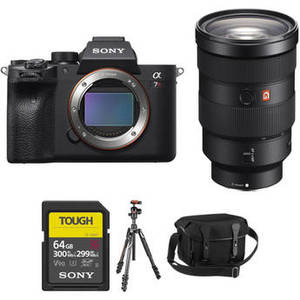 Alpha a7R IV Mirrorless Digital Camera with 24-70mm f/2.8 Lens and Tripod Kit