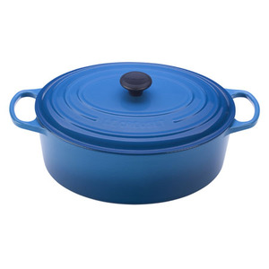 5qt Signature Cast Iron Oval Dutch Oven Marseille