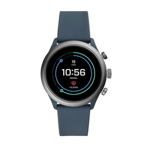 Mens Sport Digital Smartwatch Blue Silicone Strap