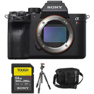 Alpha a7R IV Mirrorless Digital Camera Body with Tripod Kit
