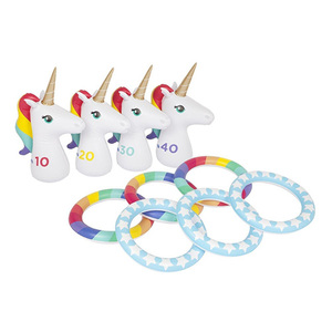 Inflatable Unicorn Ring Toss Set