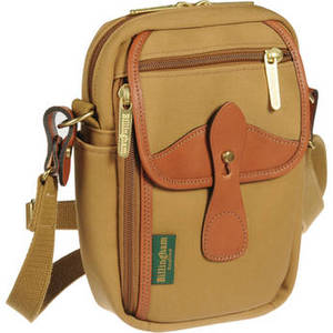 Stowaway Airline Shoulder Bag (Khaki/Tan Leather)