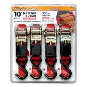 CargoLoc 4-Piece Ratchet Tie Downs