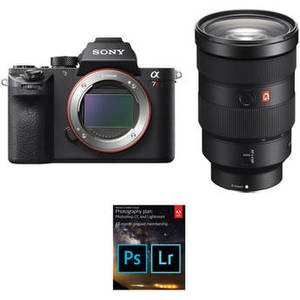 Alpha a7R II Mirrorless Digital Camera with 24-70mm f/2.8 Lens and Adobe CC Photo Plan Kit