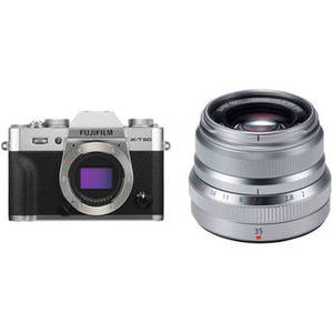 X-T30 Mirrorless Digital Camera with 35mm f/2 Lens Kit (Silver)