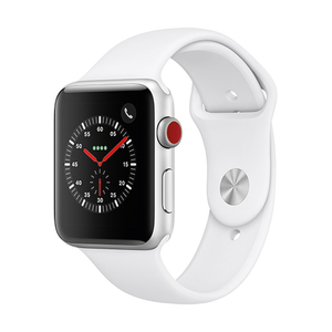 S3 Cell 42mm Silver Alum Case w/ White Sport Band