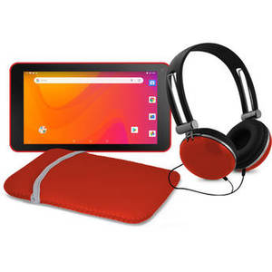 7" EGQ378 16GB Tablet Bundle (Wi-Fi, Red)