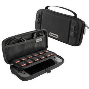 Nintendo Switch Carrying Case with Stand (Black, Gray Accents)
