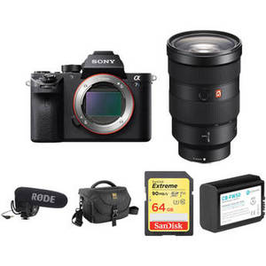 Alpha a7S II Mirrorless Digital Camera with 24-70mm f/2.8 Lens, Mic, and Accessories Kit