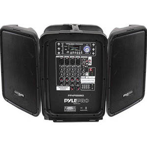 PPHP898MX Portable Bluetooth Stereo PA System with 8-Channel 600W Mixer