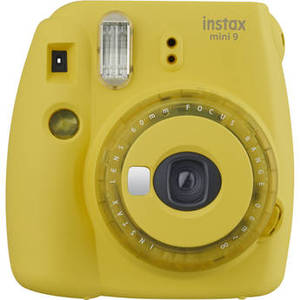 INSTAX Mini 9 Instant Film Camera (Yellow with Clear Accents)