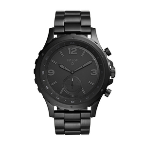 Mens Q Nate Hybrid Smartwatch Black Stainless Steel