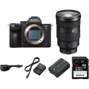 Alpha a7 III Mirrorless Digital Camera with 24-70mm f/2.8 Lens, Grip Extension, and Accessories Kit