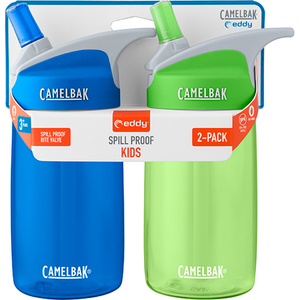 Eddy Kids 12oz Spill Proof Water Bottle 2-Pack - Blue/Grass