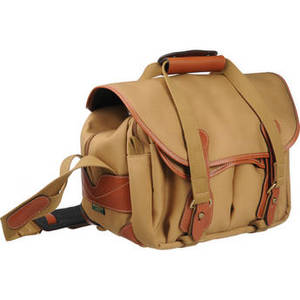 225 Shoulder Bag Khaki with Tan Leather Trim