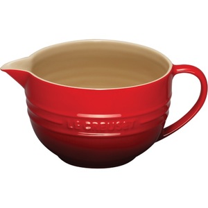 2qt Stoneware Batter Bowl Cerise