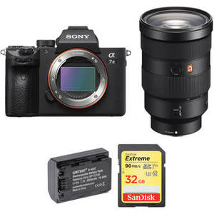 Alpha a7 III Mirrorless Digital Camera with 24-70mm f/2.8 Lens and Accessory Kit