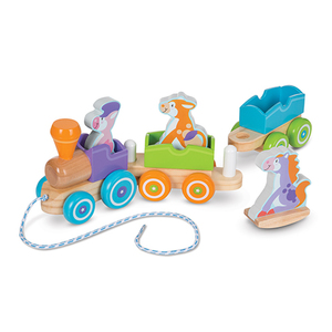 Rocking Farm Animals Pull Train Ages 18+ Months