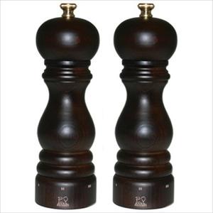 Paris U'Select 18cm Manual Salt and Pepper Mill Duo - Chocolate