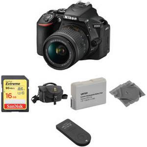 D5600 DSLR Camera with 18-55mm Lens Basic Kit