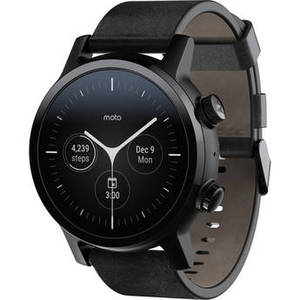 Moto 360 Smartwatch (Gen 3, Phantom Black)