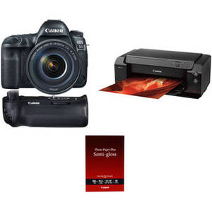 EOS 5D Mark IV with 24-105mm Lens and Inkjet Printer Kit