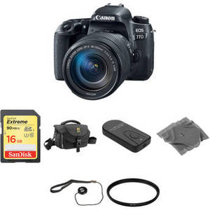 EOS 77D DSLR Camera with 18-135mm Lens Basic Kit