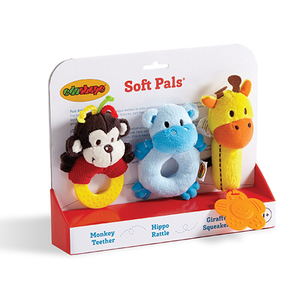Set of 3 Soft Pals Ages 0+ Months