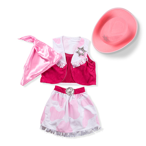 Cowgirl Role Play Costume Set Ages 3-6 Years