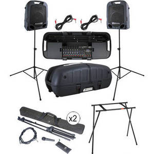 Escort 6000 Kit with 2x Microphone & Stand PA Packages and Escort Stand