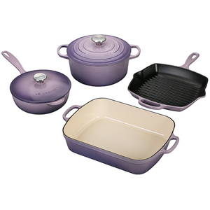 6pc Signature Cast Iron Cookware Set Provence