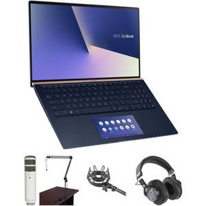 15.6" ZenBook 15 UX534FTC Laptop with Podcasting Kit