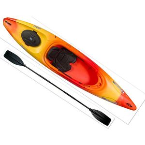 Vapor 12XT Recreational Kayak plus Standard Kayak Paddle Package - Sunrise