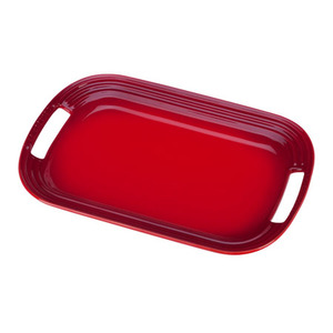 16.25" Stoneware Serving Platter Cerise