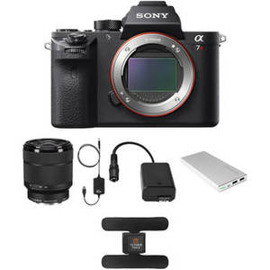 Alpha a7R II Mirrorless Digital Camera with 28-70mm Lens and Tether Tools Accessories Kit