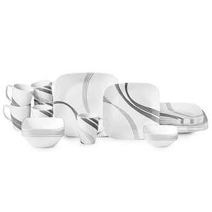 Boutique Urban Arc 30pc Square Dinnerware Set
